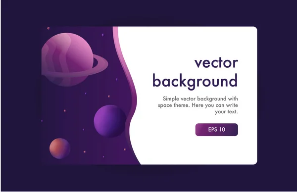 Vector Bakgrund Med Ljusa Färger Och Utrymme Tema — Stock vektor