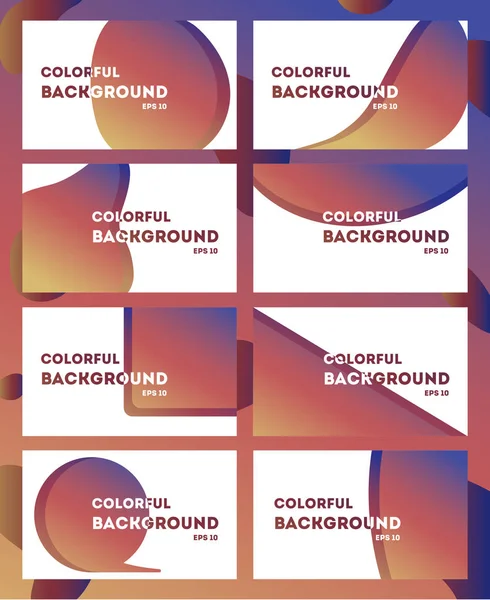 Fondo Vectorial Con Colores Brillantes Diseño Minimalista Presentación — Archivo Imágenes Vectoriales