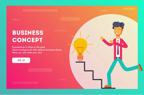 ビジネスマンのコンセプトです。ベクトル図. — ストックベクタ