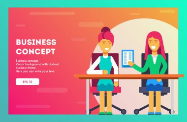 İş kavramı. işçi patronu işini gösterir..