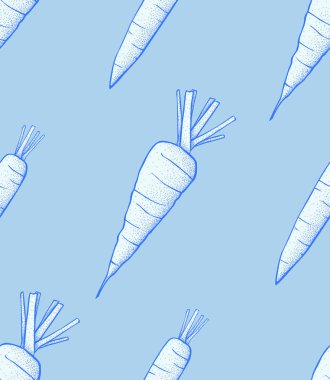 Havuç desen. Sağlıklı sebze havuç organik gıda Foto-gerçekçi vektör çizim