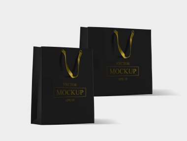 Alışveriş çantası. Mock-up boş paketi.