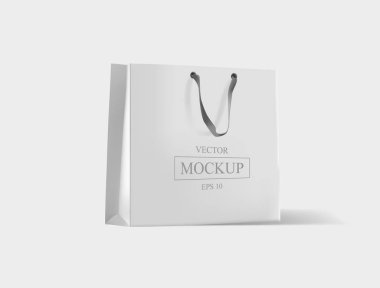 Alışveriş çantası. Mock-up boş paketi.