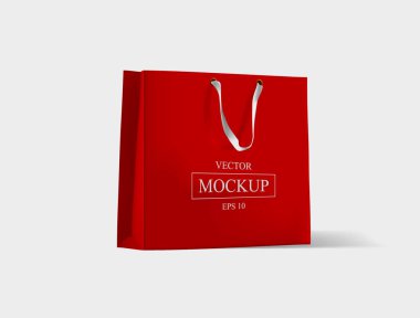 Alışveriş çantası. Mock-up boş paketi.