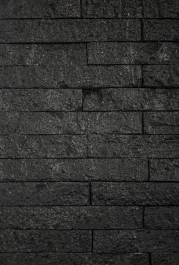 siyah tuğla duvar, tuğla arka plan tasarımı için