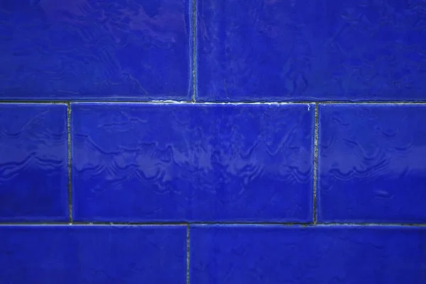 A blue tile background. Blue texture — Stock Photo, Image