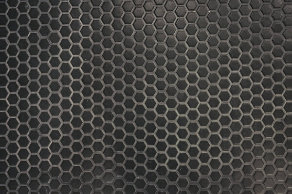 Шестиугольная мраморная черная плитка
