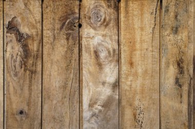 ahşap doku yatay üst görünümü izole ile arka plan, vintage koyu ahşap zemin, eski açık mavi rustik tahta, masanın üzerinde boşluk boş, doğa duvarı kadar alay, yatay