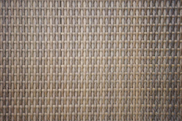 Woven Brown Plastic Rattan Fabric as Found on Modern Outdoor Furniture — Stok Foto