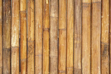 Kahverengi bambu çit arka plan. Bambu doku