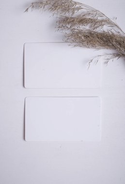 Sivri kartvizit maket. Kartvizit fotoğrafı. Marka kimliği şablonu. Dalga geç. Mock