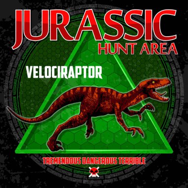 Dinozor ile T-shirt tasarım. Tüm öğeleri farklı katmanlarda bulunan ve kolayca devre dışı bırakılabilir.