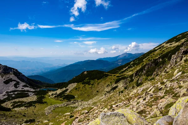 Paisagem Verão Paisagem Com Sinanishko Lago Ezero Pirin Mountain Bulgária — Fotografia de Stock