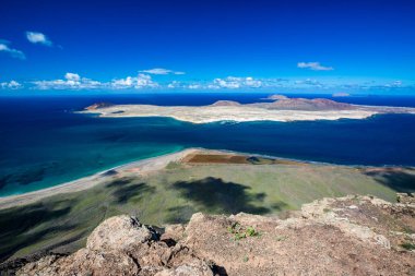 La Lanzarote, Kanarya Adaları görüldüğü gibi Graciosa