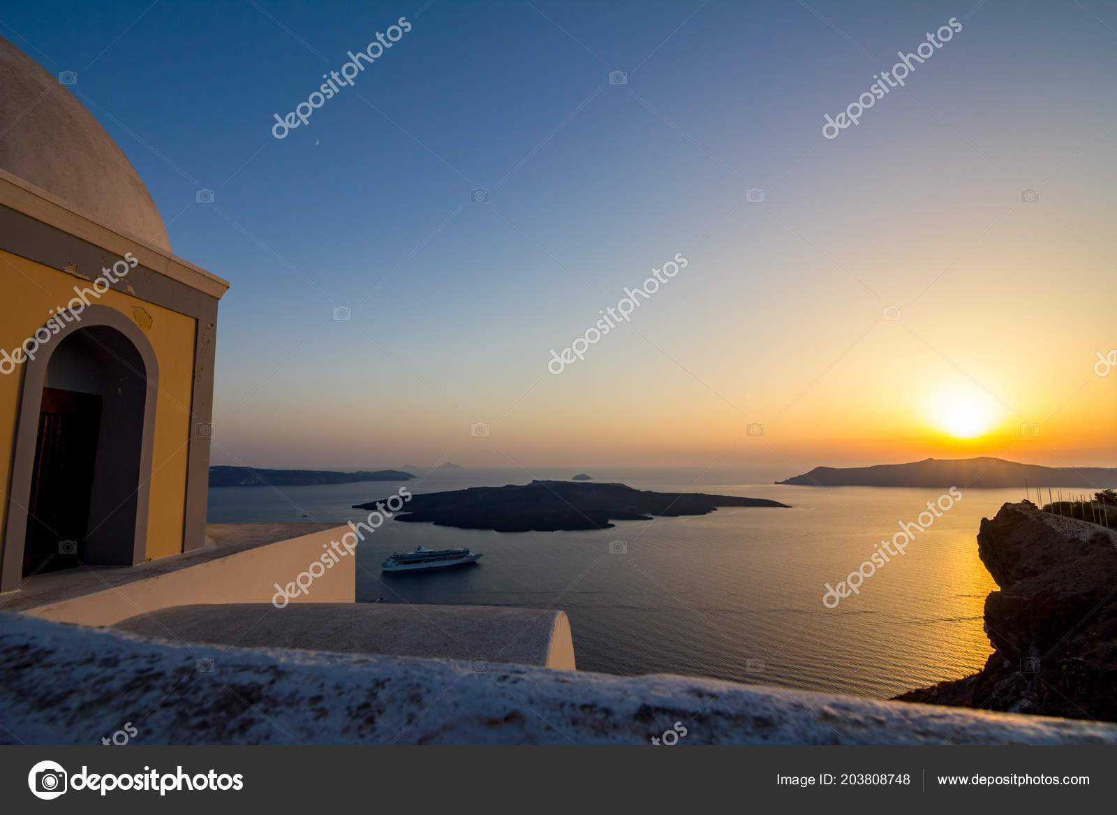 élevé Incroyablement Romantique Scène Coucher Soleil Sur