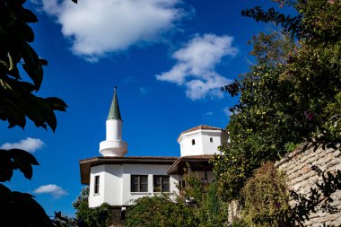 Camii, Balchik, Bulgaristan, kısmi görünümü, sonbahar