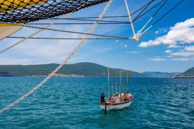 Fırkateyn gemi eğitim Karadağ yelken vintage