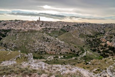 Matera, Basilicata, Güney İtalya'nın antik kenti