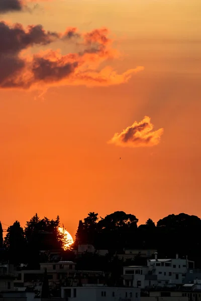 Закат в Матере, Иликата, Южная Италия — стоковое фото