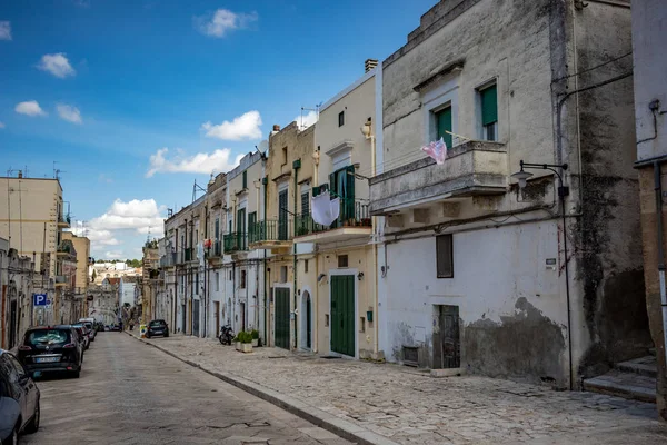Yurt sokak cityscape, Matera, İtalya