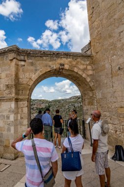 Selfie nokta, Matera, İtalya için sırada bekliyor