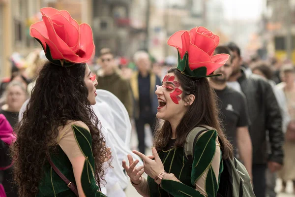 Řecký maškarní festival v Xanthi, moment — Stock fotografie