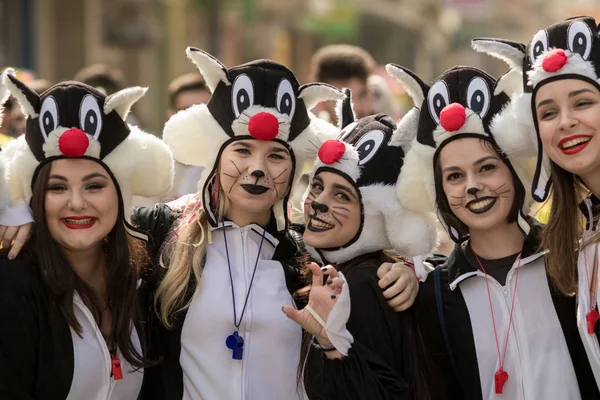 Festival de máscaras griegas en Xanthi, momento — Foto de Stock