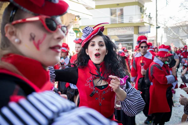 Festival de máscaras grego em Xanthi, momento — Fotografia de Stock