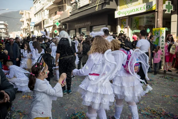 Festival de máscaras grego em Xanthi, momento — Fotografia de Stock