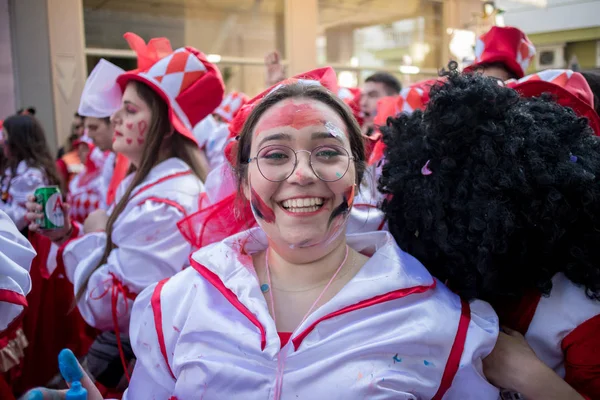 Görög maszkolás fesztivál Xanthi, pillanat — Stock Fotó