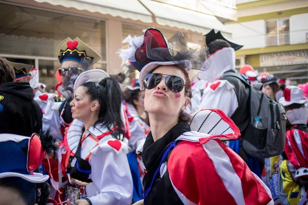 Grekisk maskerad Festival i Xanthi, moment — Stockfoto