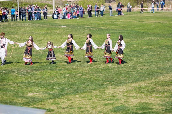 Bułgarski festiwal folkloru i maskarada Varvara — Zdjęcie stockowe