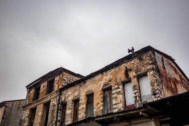 Yapım aşamasında eski Yunan binası