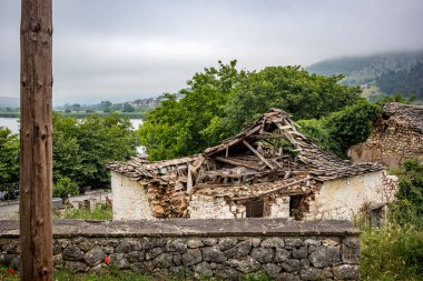 Sokak manzarası, Ioannina Island, Yunanistan