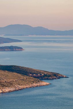 Arnavutluk 'un Lekuresi Kalesi' nden manzara