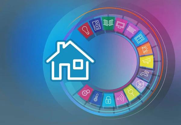 Illustrations Smart Home Icon Stock Image