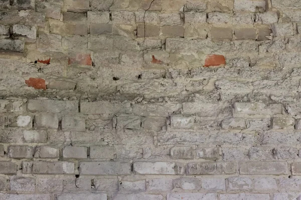 Фон Старого Разрушенного Окрашенного Кирпича Здания — стоковое фото