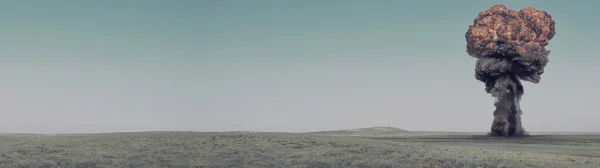 Nükleer silahları ıssız bir bozkırda test etmek..