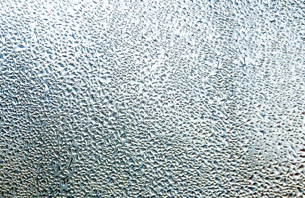 Потоки Водяного Пара Оконном Стекле Восходе Солнца Абстрактный Макрорисунок Текстуры — стоковое фото