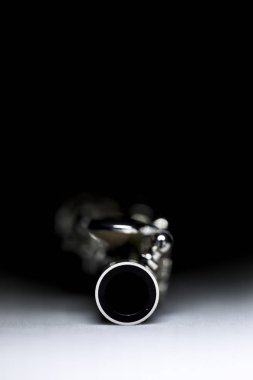 Piccolo flüt bir close-up