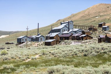 Bir terk edilmiş maden tesis parçası Bodie Hayalet kasaba