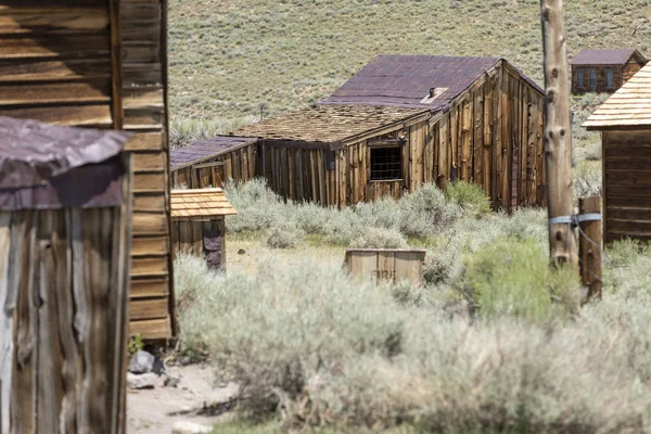 Bodie Ghost Town Com Edifícios Abandonados — Fotografia de Stock