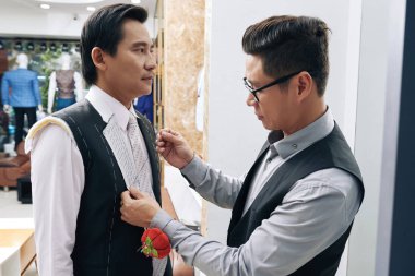 Profesyonel Vietnamca kötek ceket erkek modeli bölümlerini terzi