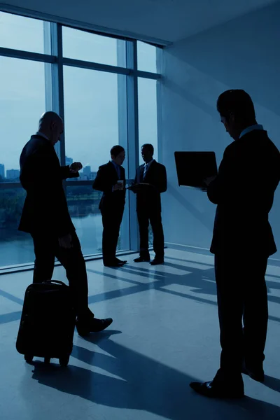 Business People Working Waiting Flight Lounge Area Airport — Stock Photo, Image