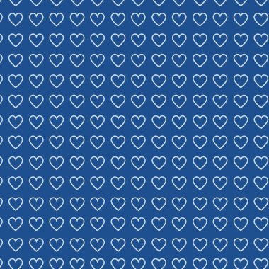 Sevgililer günü Dikişsiz desen tasarım. Beyaz zemin üzerine kırmızı elle çizilmiş kalpler. Aşk kavramı. Kartvizit, Web sitesi, baskı vb için şablon. Vektör çizim