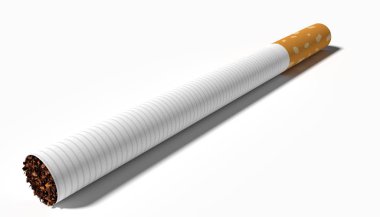 3D render. Ahşap Kasalar veya muz dolu kutular ahşap masaya koyun. Ve muz yaprak yanına. Beyaz izole.