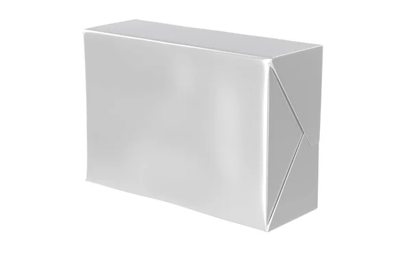 3D render. Ahşap Kasalar veya muz dolu kutular ahşap masaya koyun. Ve muz yaprak yanına. Beyaz izole.