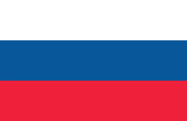 Russische vlag vector icoon illustratie, platte ontwerp. Officieel etiket van Russische Federatie. Vector illustratie — Stockvector