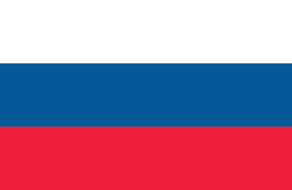 Иллюстрация вектора российского флага, плоский дизайн. Официальный лейбл Российской Федерации. Векторная иллюстрация
