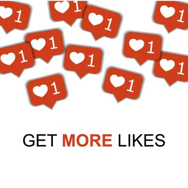 Kalpler ile soyut şekil arka plan sosyal medya simgeleri vektör, dünya illüstrasyon etrafında viral pazarlama içeriği. Daha fazla beğeni kavramı, metin alın